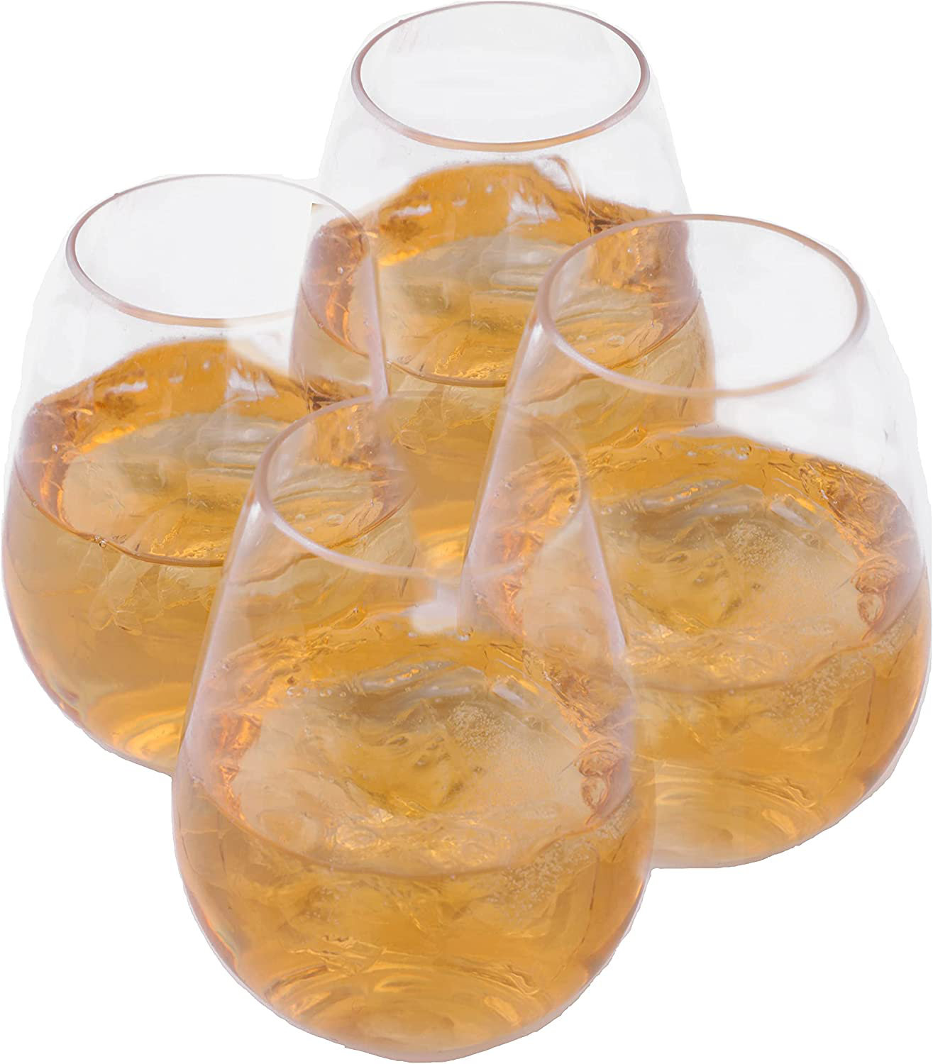 NiHome Lot De 6 Verres à Vin Sans Pied Irisés Colorés – Cristal Arc-en-Ciel 295 Ml, Idéal Vin Rouge Blanc Cocktails