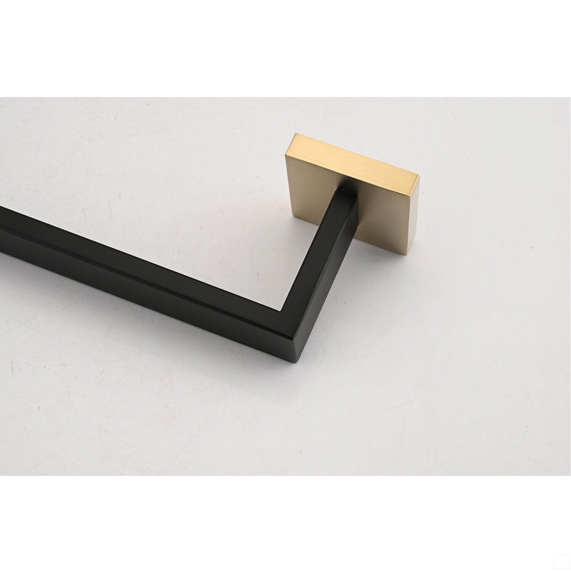 Ensemble de quincaillerie de salle de bain 8 pièces, Or / noir mat