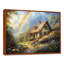 Rainbow Over The Cottage Garden II - art mural arc-en-ciel-1045455540-1045455543