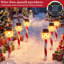 Ensemble de 4 lumières de Noël à DEL pour allée et allée