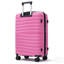 Premium PP Travel Luggage Set, 3-Piece TSA Lock Suitcase Ensemble With 20, 24, And 28 Inch Sizes, 360° Spinner Wheels For Smooth Navigation