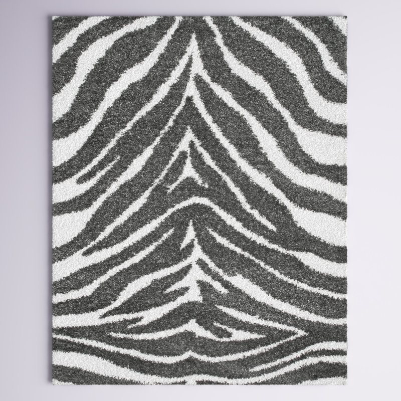 Tapis blanc cassé / gris Montana Montana, Rectangle 8 pi x 10 pi