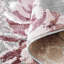 Dramatic Floral Machine Woven Grey/Pink Rug-67405682