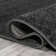 Asaldis Solid Low-Pile Black Rug