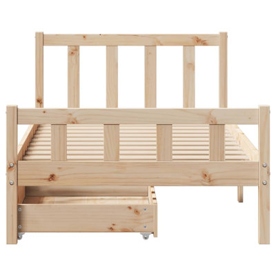 Solid Wood Storage Bed