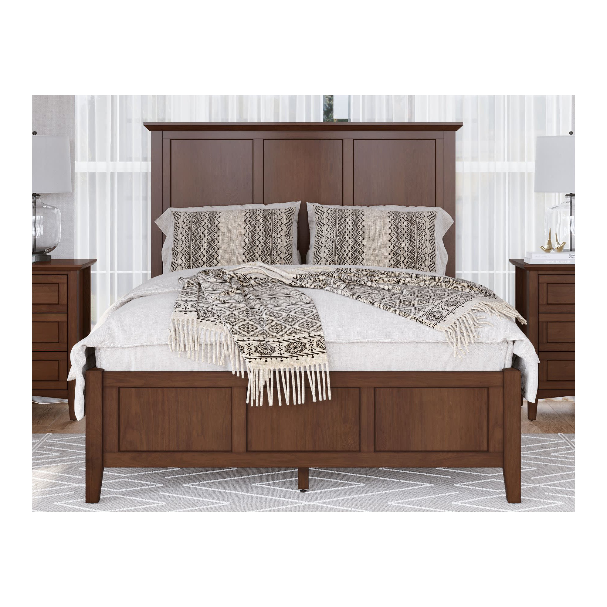 Renee Storage Platform Bed, Queen, Dark Mocha