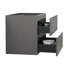 Armoire de salle de bain moderne grise sans lavabo, fixation murale avec 2 tiroirs, silencieuse pour un fonctionnement en douceur, grande cuve de rangement - gris, tiroirs, rangement extensible,-1272255190-1272255147