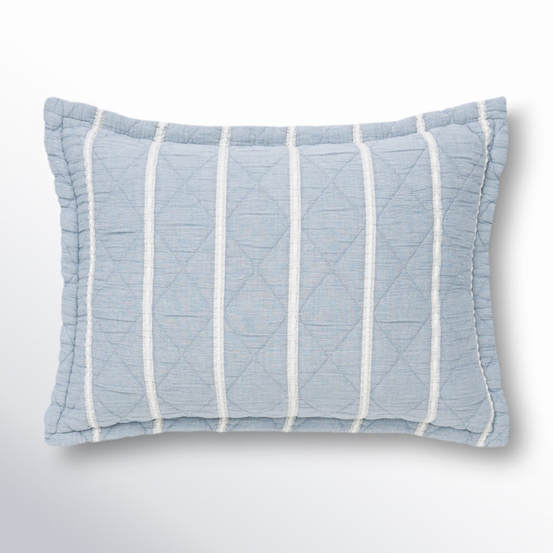 Taie décorative Pacifica, Bleu, Très grand