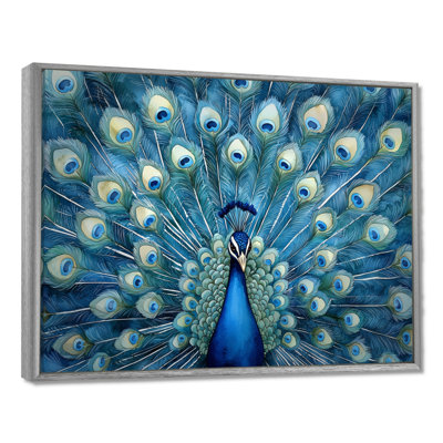 Royal Peacock Feather présent II - paon, art mural