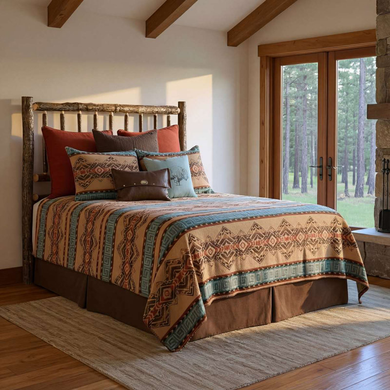 Wooded River Bison Ridge III Bed Skirt - King, King