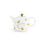 Butterfly Ginkgo Porcelain China Teapot