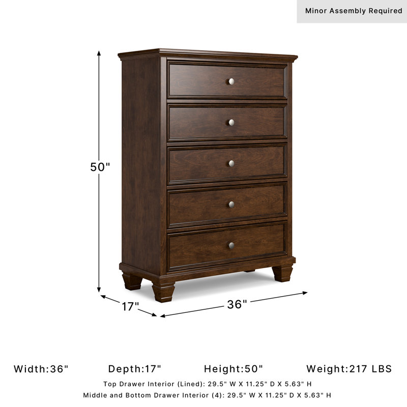 Commode 5 tiroirs Allabaksh