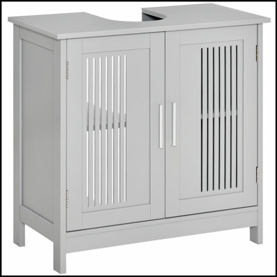 Armoire de salle de bain moderne sous le comptoir en U avec 2 portes, maximisant le rangement et le style pour toute salle de bain.