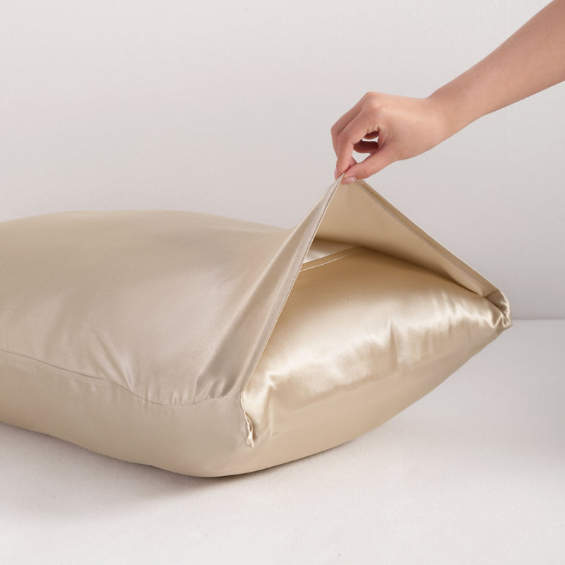 Taie d'oreiller soyeuse en microfibre, Taupe