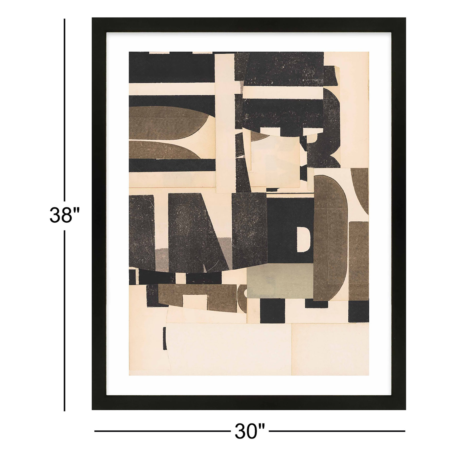 Dark and Stormy Print by Sarah Short, Black, 30" W x 38" H