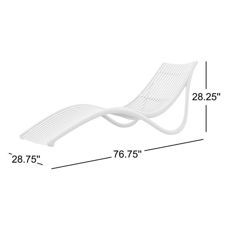 Ibiza Slat Seat, White