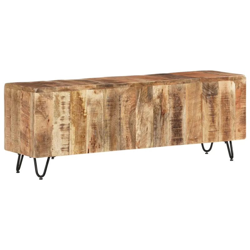Kiawah Unfinished TV Stand, Dark Wheat