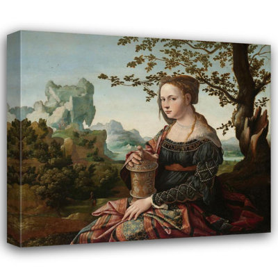 "Mary Magdalene" by  Jan Van Scorel - Gallery Wrap Canvas Wall Art