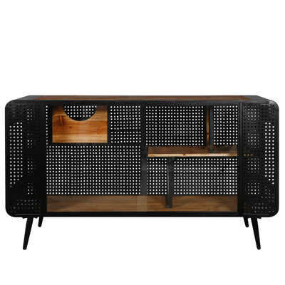 Enceinte spacieuse pour chat avec porte en verre trempé pour l'intérieur: salon, couloir ou mobilier d'étude