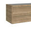 Armoire-lavabo simple à 2 tiroirs DAX Venice, 48 po, chêne-114826804