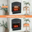 26 in. Electric Fireplace Insert with 3 Brightness Levels, Timer, Flame and Heat Work Separately Fireplace Heater