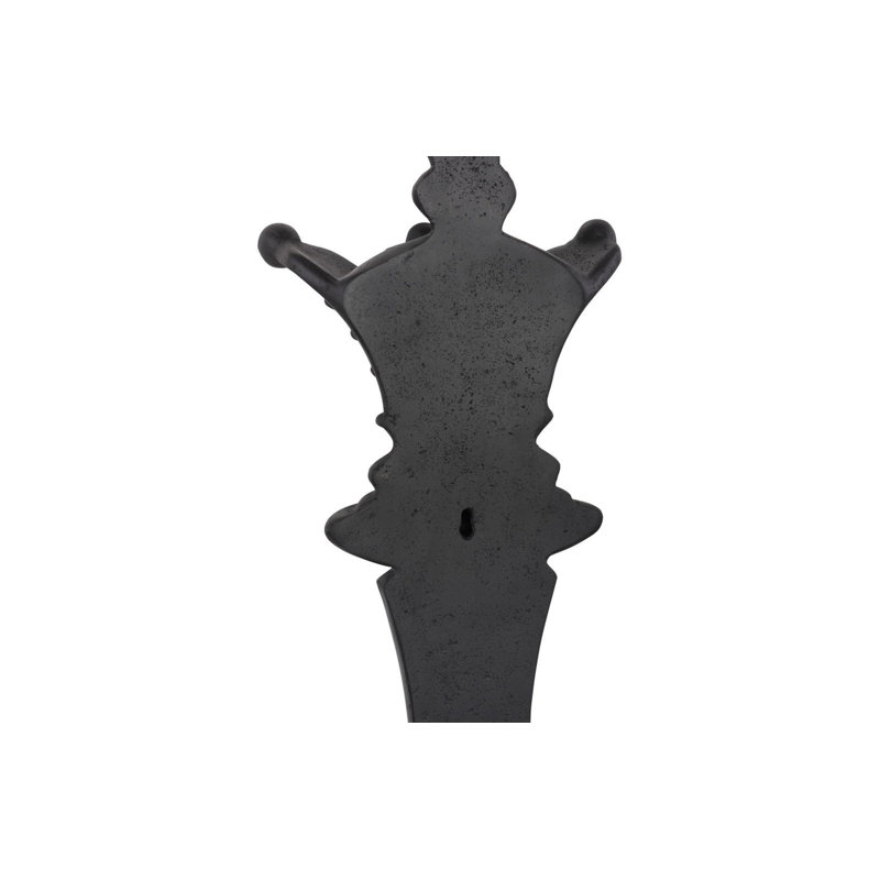Queen Chess Wall Decor, Cast Stone Black