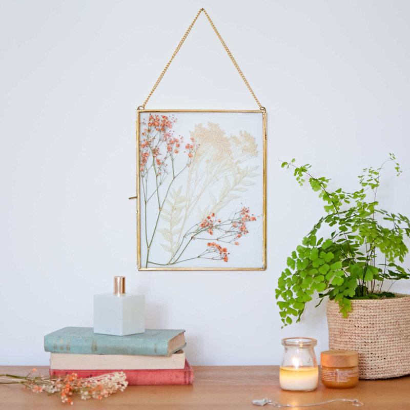Gold Metal Picture Frame, 25cm x 20.5cm