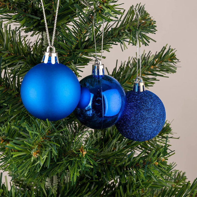 5cm Polyvinyl Chloride (PVC) Ball Ornament, Blue
