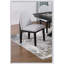 Table de salle à manger de style traditionnel avec base à tréteaux et 6 chaises d'appoint à coussins moelleux au fini blanc, ensemble de 7 pièces pour plus de confort et de style