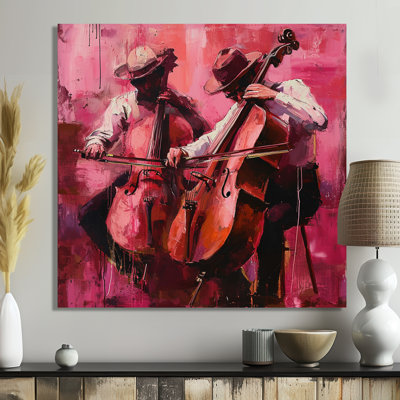 Décoration murale chapeaux de contrebasse Magenta Jazz - Musicien