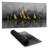Gold sailboats - 15.75"x31.50" Desk mat