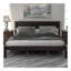 Platform Bed Frame With Headboard, Wood Slat Support, No Box Spring Needed, Queen,Espresso