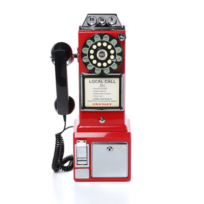 Wall Mounted Rotary Dial Corded Telephone