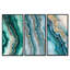 «Agate Dream River III - Green Geode», ensemble de 3 toiles d'art encadrées-129076631-129076636