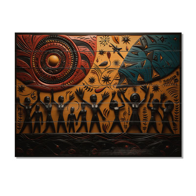 Milisav African Tribal Rhythms IX sur impression sur bois
