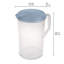 Pichet rond de 1 gallon, distributeur de boissons à couvercle rabattable, bleu délavé Sterilite-138023910