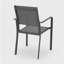 Chaise d'extérieur moderne en alliage d'aluminium, siège en filet, ensemble de deux