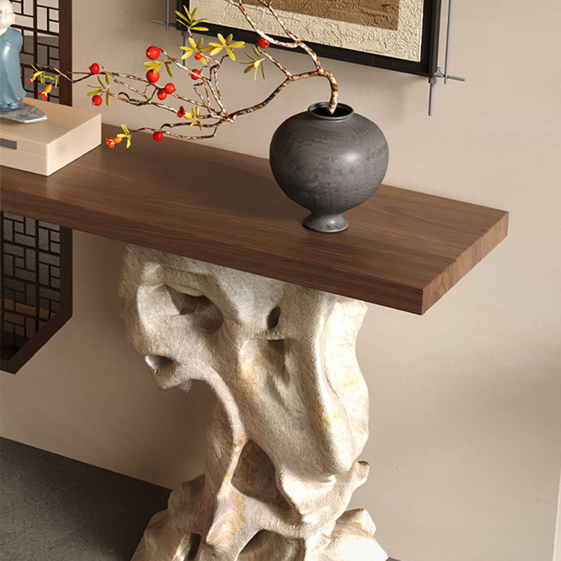 Retro Minimalist Art Console Table, 31.5" H x 53.15" W x 11.81" D
