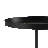 Modern and Elegant Citlalli Black Cone Base Round 15.74" Steel Tray Top Metal Pedestal End Table