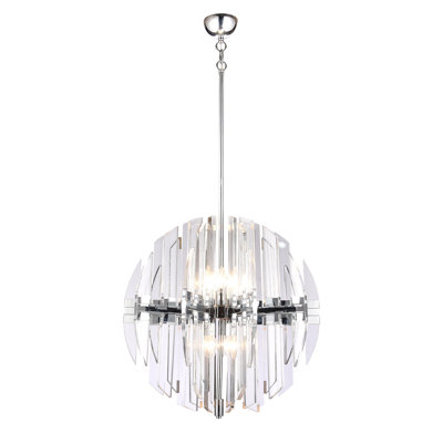 Lustre en acrylique 10 lumières Transitional