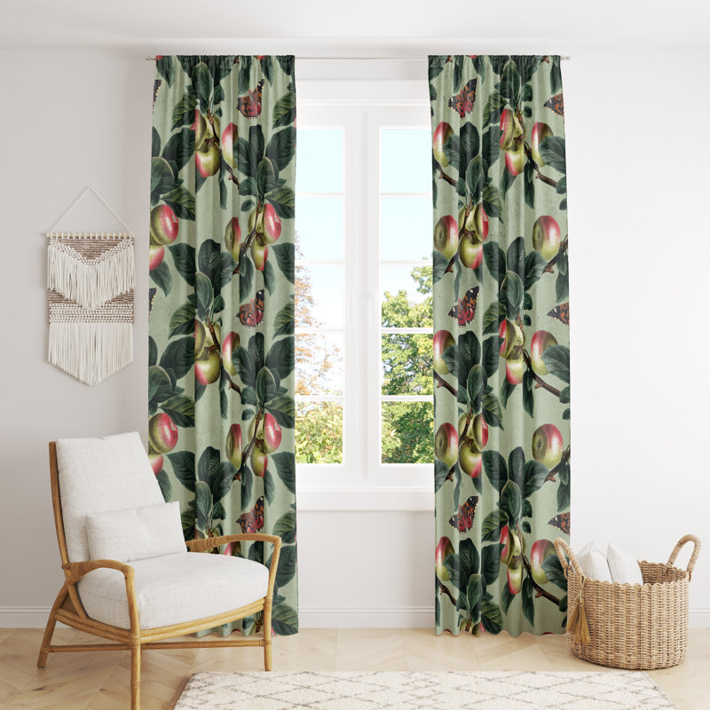 Semi Sheer Curtain Pair, 56" W x 78" L