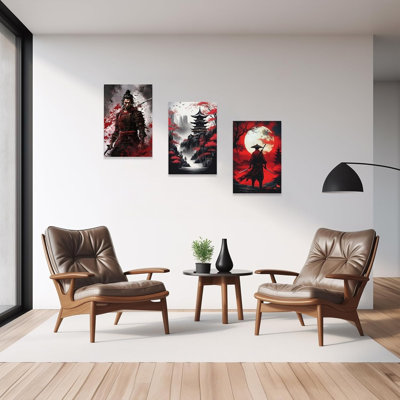 3 Piece No Frame Print on Canvas