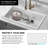 KRAUS Turino™ 33" L Fireclay Workstation Drop-In / Undermount Single Bowl Kitchen Sink-68250396