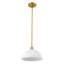 Luminaire suspendu moderne en métal / verre à dôme 1 lumière 11,75 po Solene-1463210764