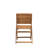 Patio Garden Table Set Includes a Rectangle Acacia Table and Folding Chairs-282768979