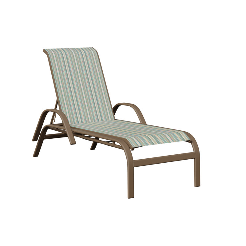 Murphy Outdoor Aluminum Chaise Lounge, Clay
