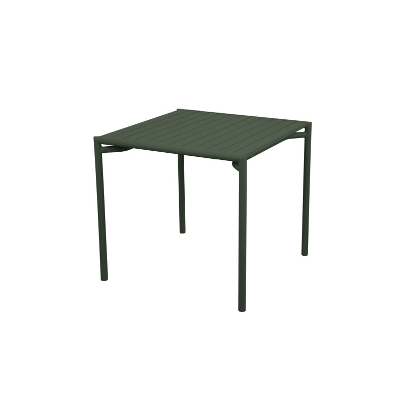 Copenhagen Outdoor Square Dining Table, Dark Green