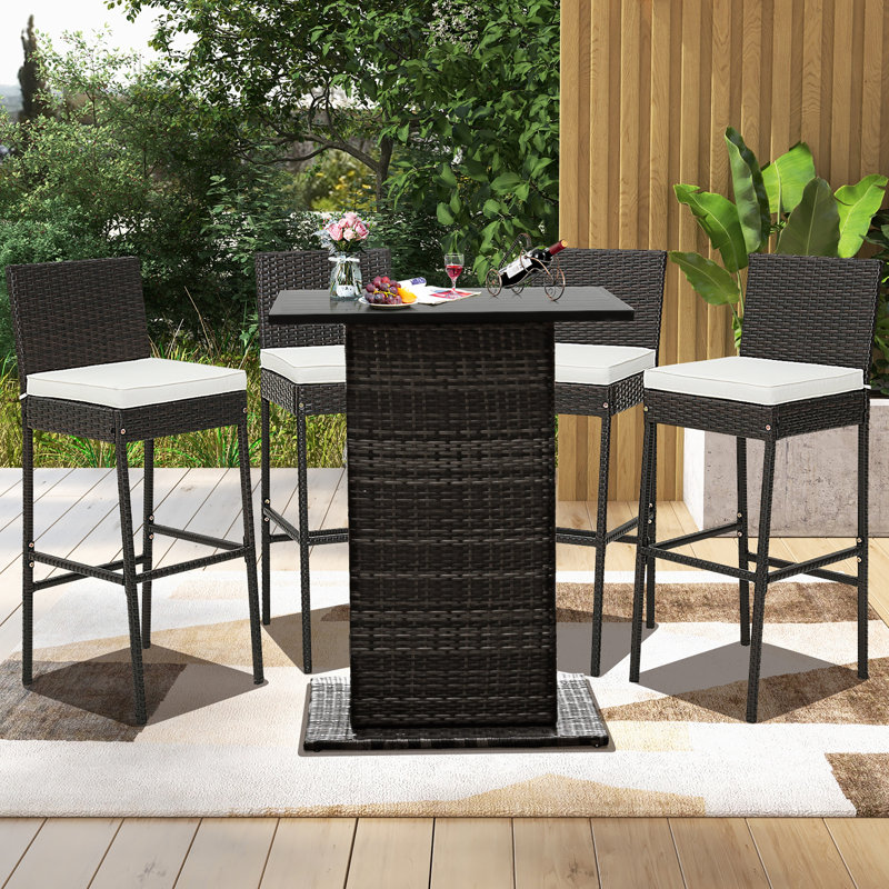 Tabouret de bar 30 po avec coussin Bhoori