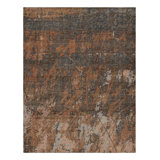 Distressed Homage Hand Knotted Wool Geometric Area Rug