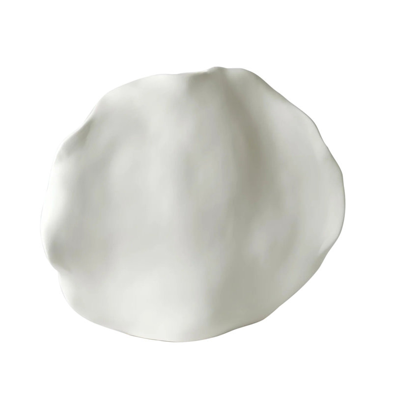 Kelp Vase-Matte White-Low